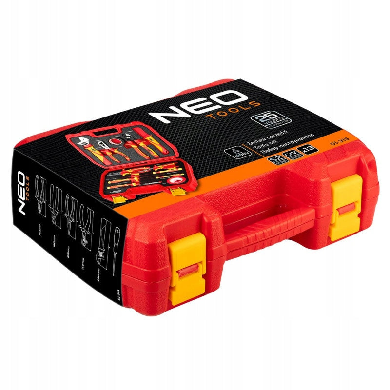 SET OF ELECTRICIAN IN CASE 13 EL 01-315 NEO TOOLS Brand NEO TOOLS