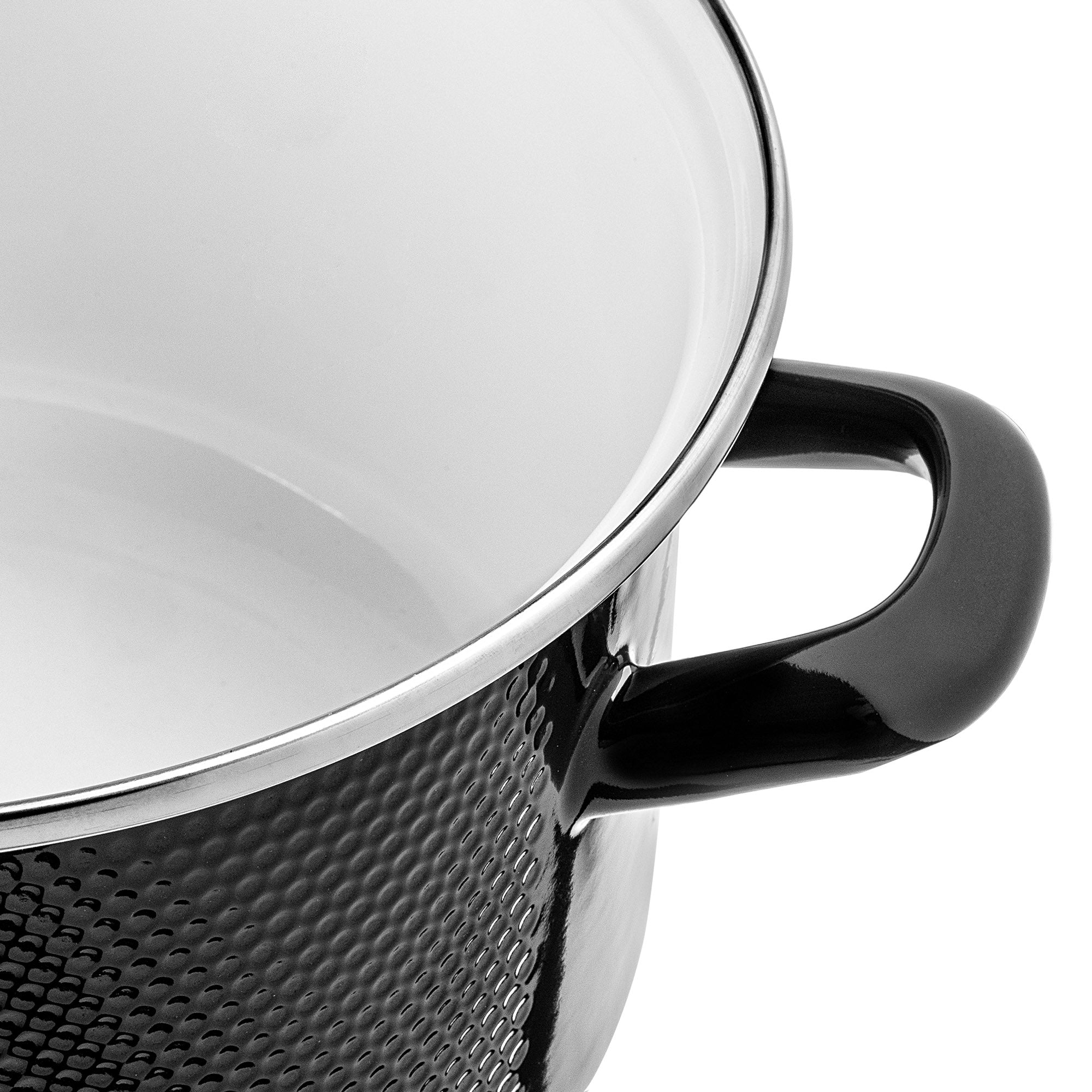 SET OF ENAMEL POTS SET 8EL GAS INDUCTION TRADITIONAL + LIDS Additional information dishwasher safe suitable for ceramic cooker suitable for electric cooker suitable for gas cooker suitable for induction cooker cover included