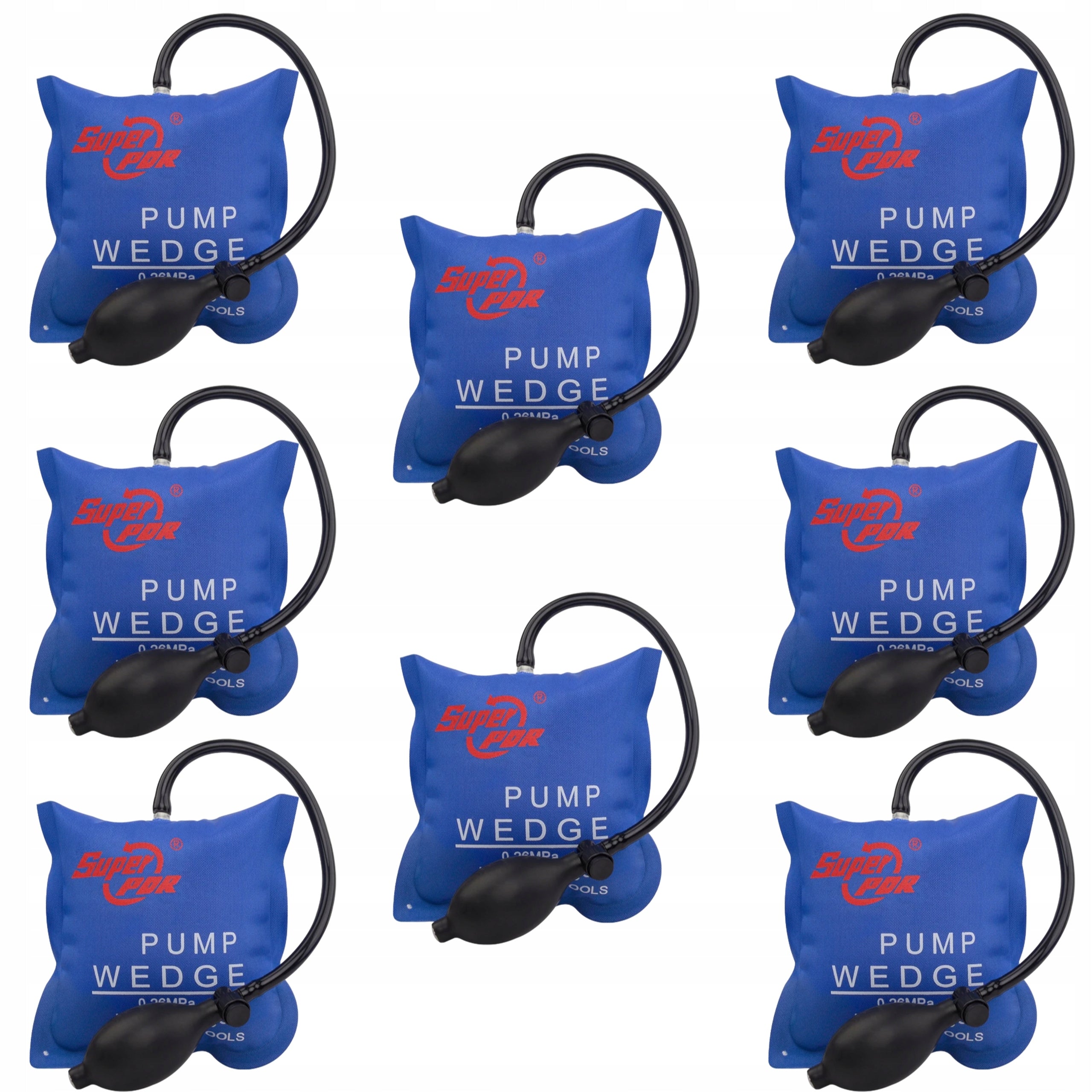 SET OF EXPANSION CUSHIONS WEDGE SPREADER LIFTS 8 PIECES 135 KG