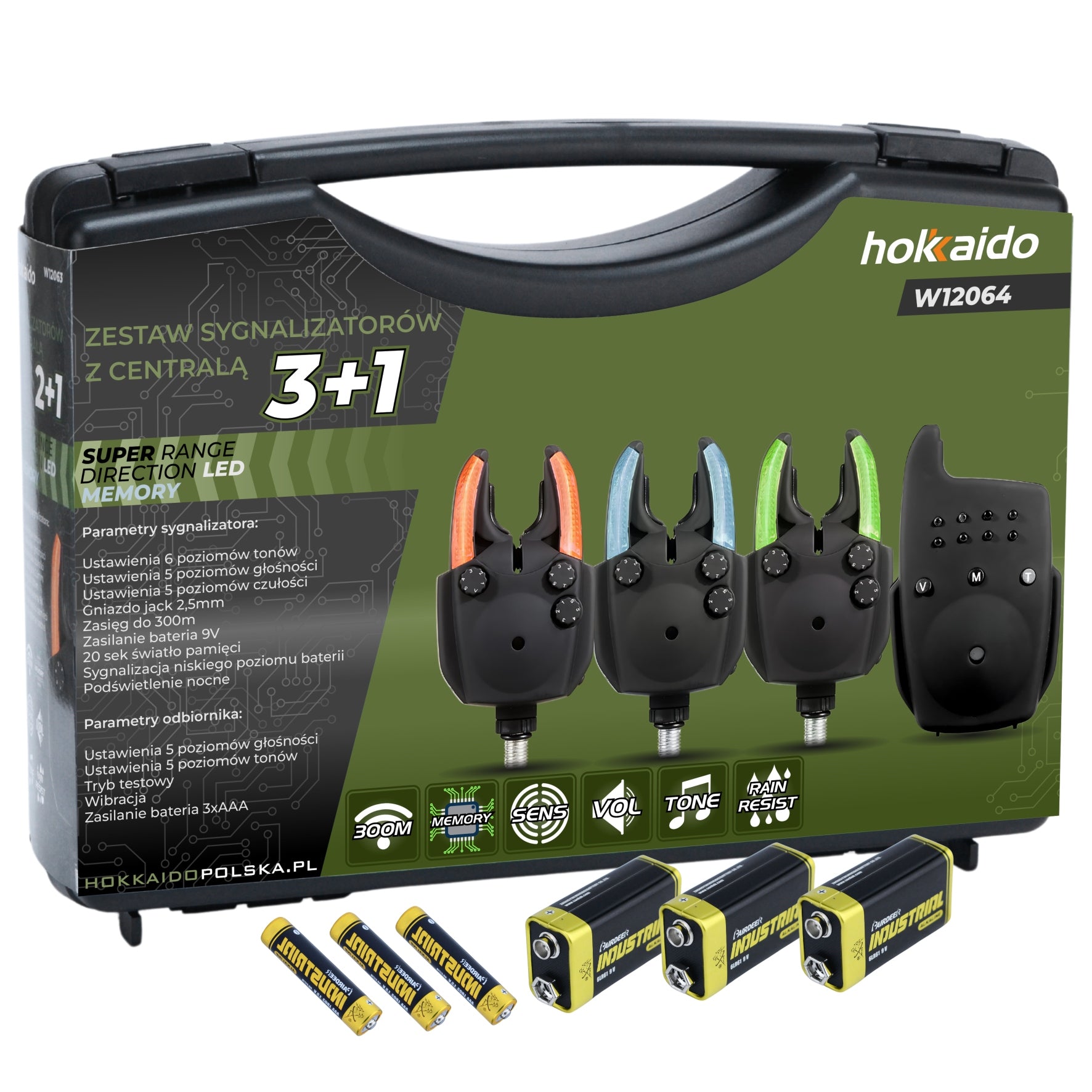 SET OF FISHING BEACONS HOKKAIDO 3+1 CONTROL UNIT NIGHT MODE MEMORY Kind electronic