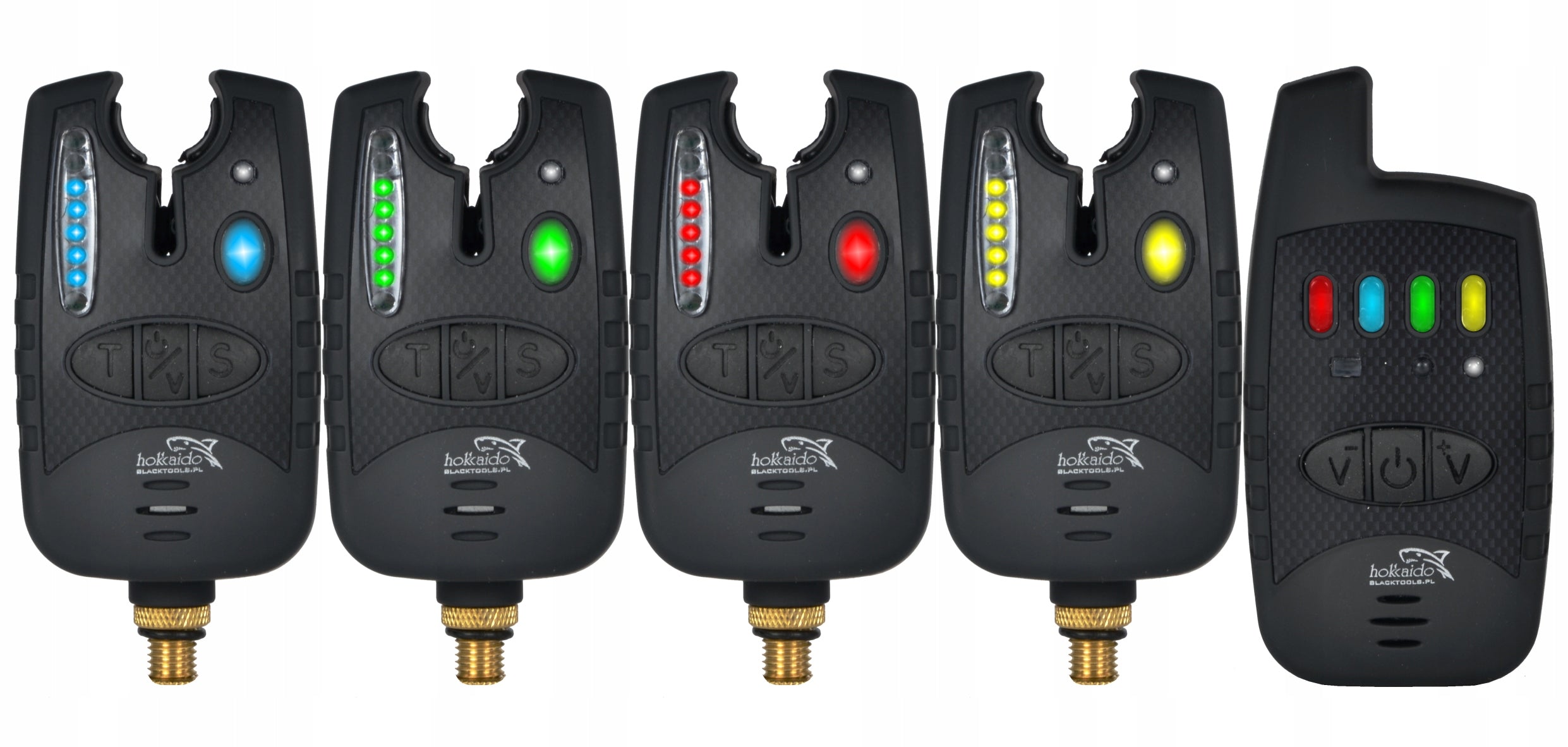 SET OF FISHING BEACONS WITH 4+1 HOKKAIDO CONTROL UNIT IN A BOX + RUBBER Batteries included yes