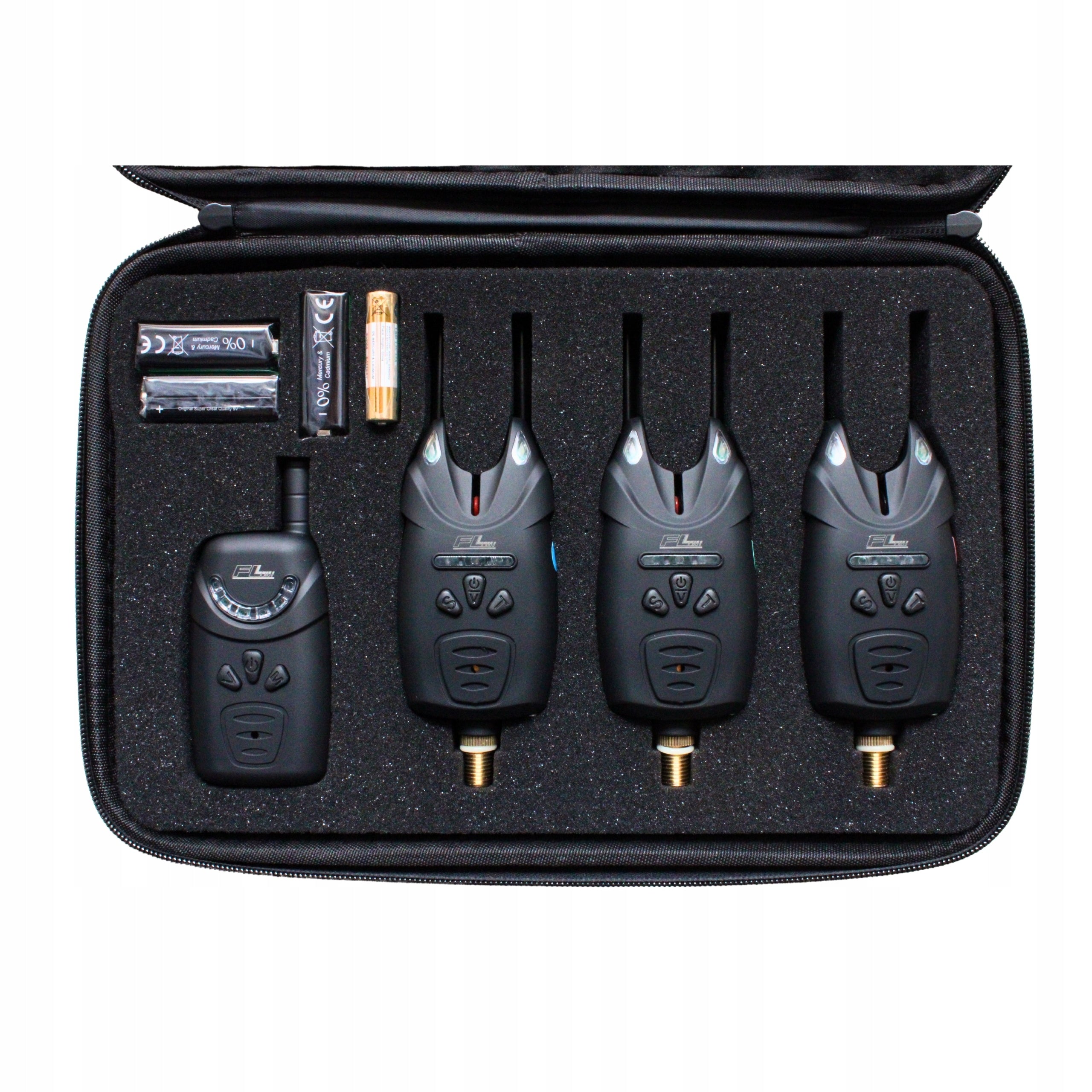 SET OF FISHING CARP BEACONS WITH 3+1 SET CONTROL UNIT FOR CARP Packaging status original