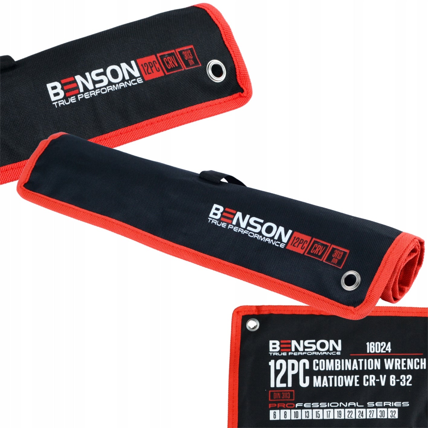 SET OF FLAT EYE WRENCHES 6-32MM 12EL MAT BENSON BY BLACK Manufacturer code 16024