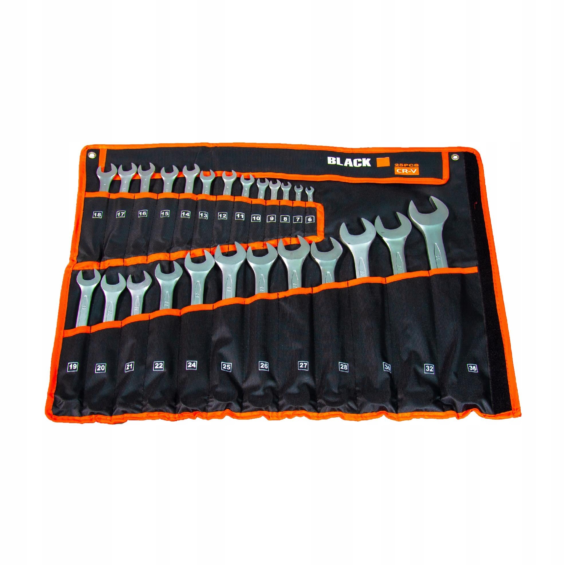 SET OF FLAT WRENCHES FLAT-EYE WRENCHES MAT 25 EL. 6-36mm Key type combination