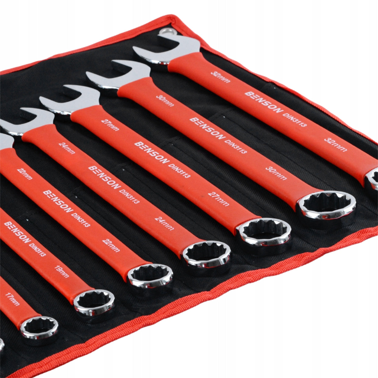 SET OF FLAT WRENCHES IN RUBBER 6-32MM 17EL MAT BENSON BY BLACK Brand Black
