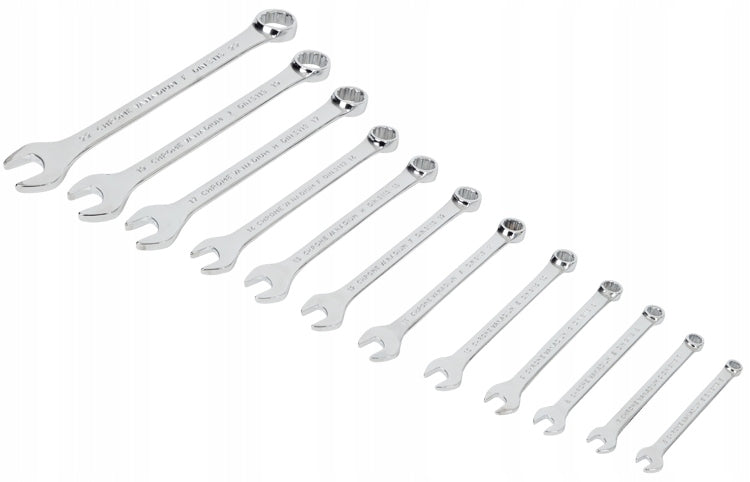 SET OF FLAT WRENCHES WERCKMANN 12PCS 6-22 CHROME VANADIUM GLOSS SOLID Packaging status original