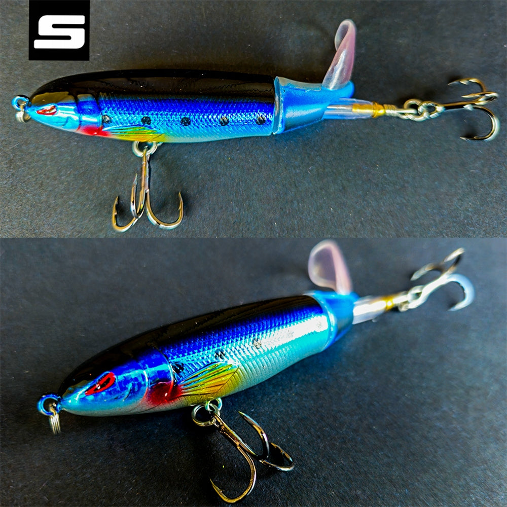 SET OF FLOATING WOBBLERS WITH ROTATING FIN SAHIDO FIZZ SPLASH SET Model WOBLER