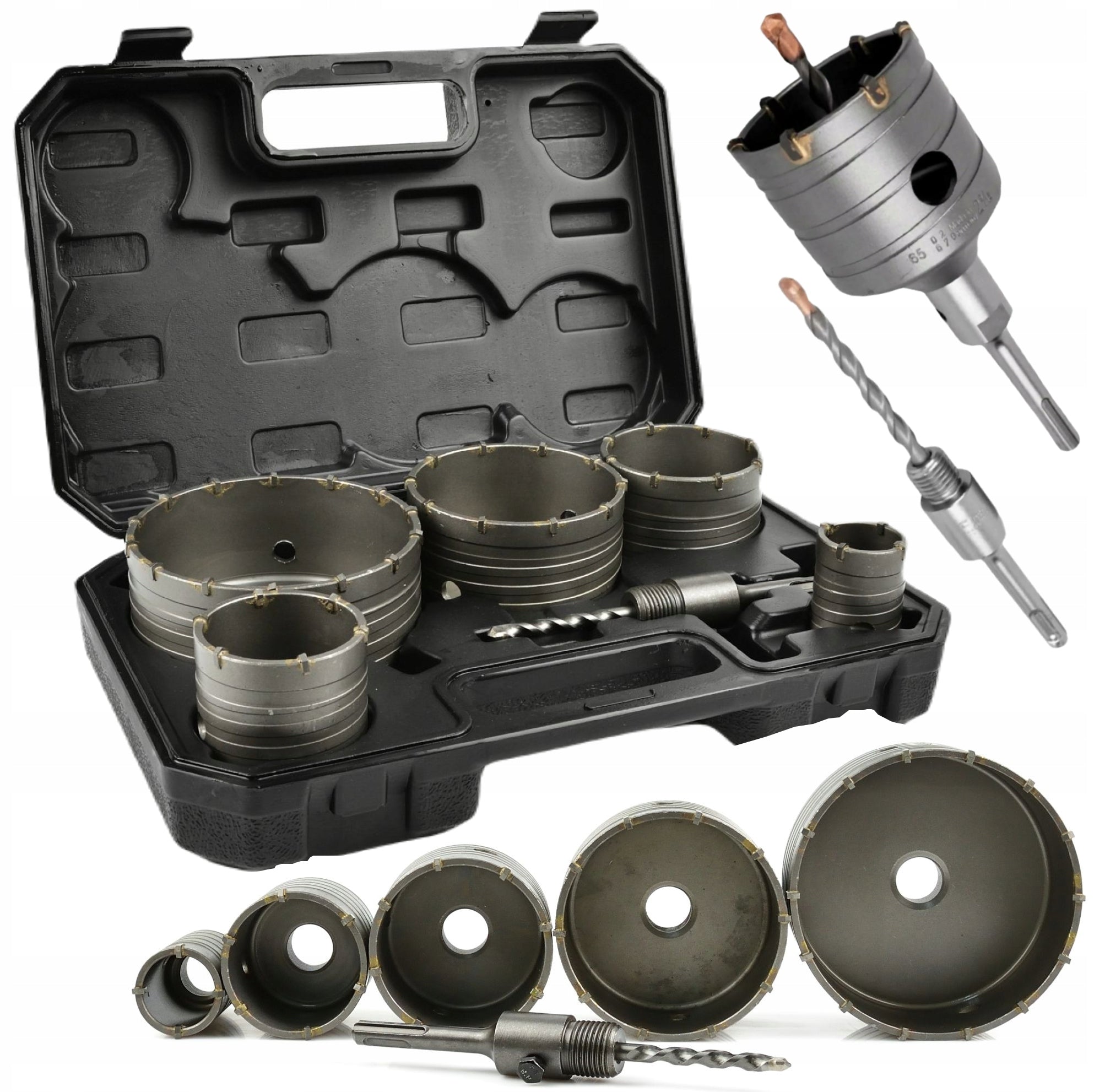 SET OF FORAMINIFERA CUTTERS LACE FOR CONCRETE MASONRY 7 EL. 40-125mm