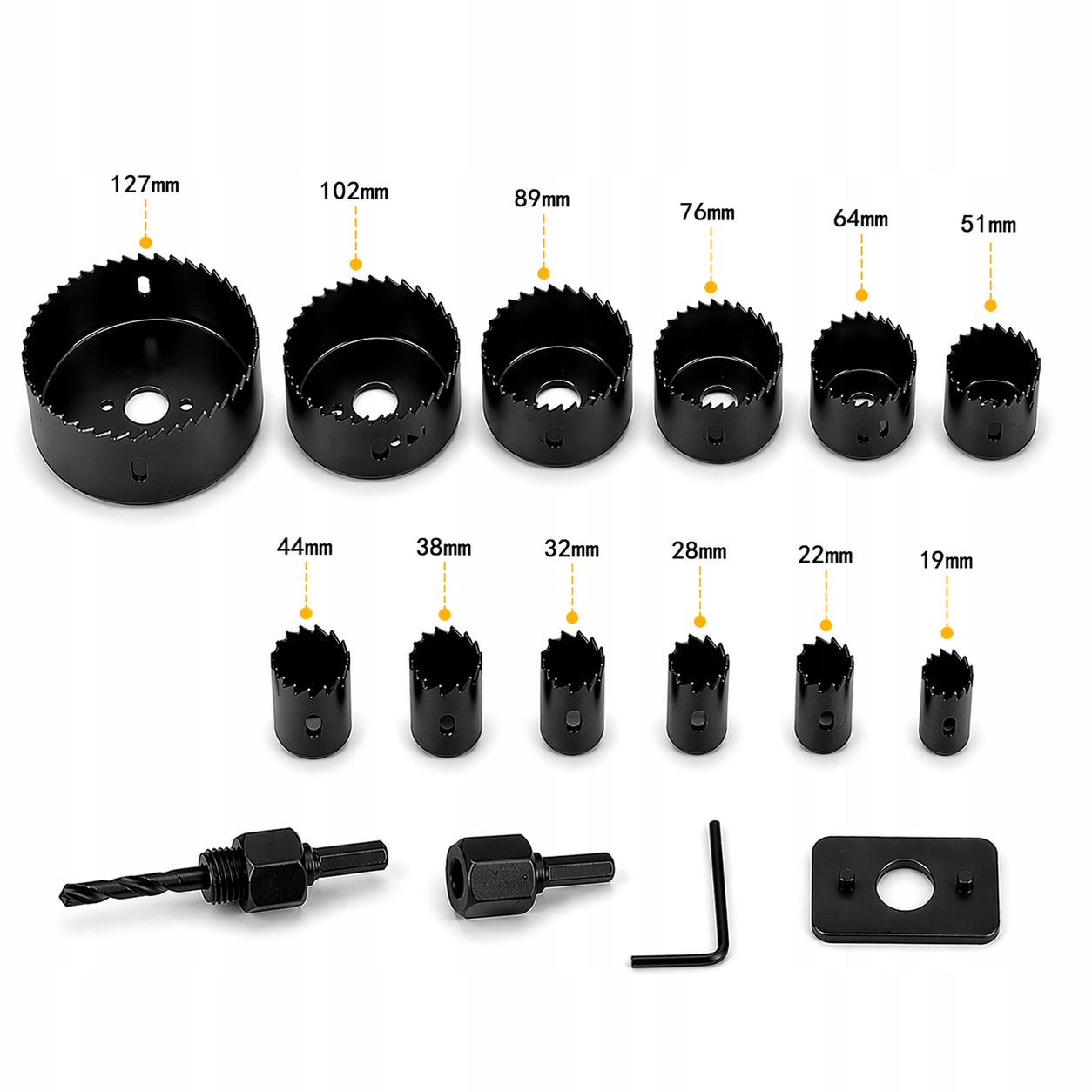 SET OF FORAMINIFERA FOR WOOD 16 EL 19-127 MM FORAMINIFERA CUTTERS DRILL Packaging status original