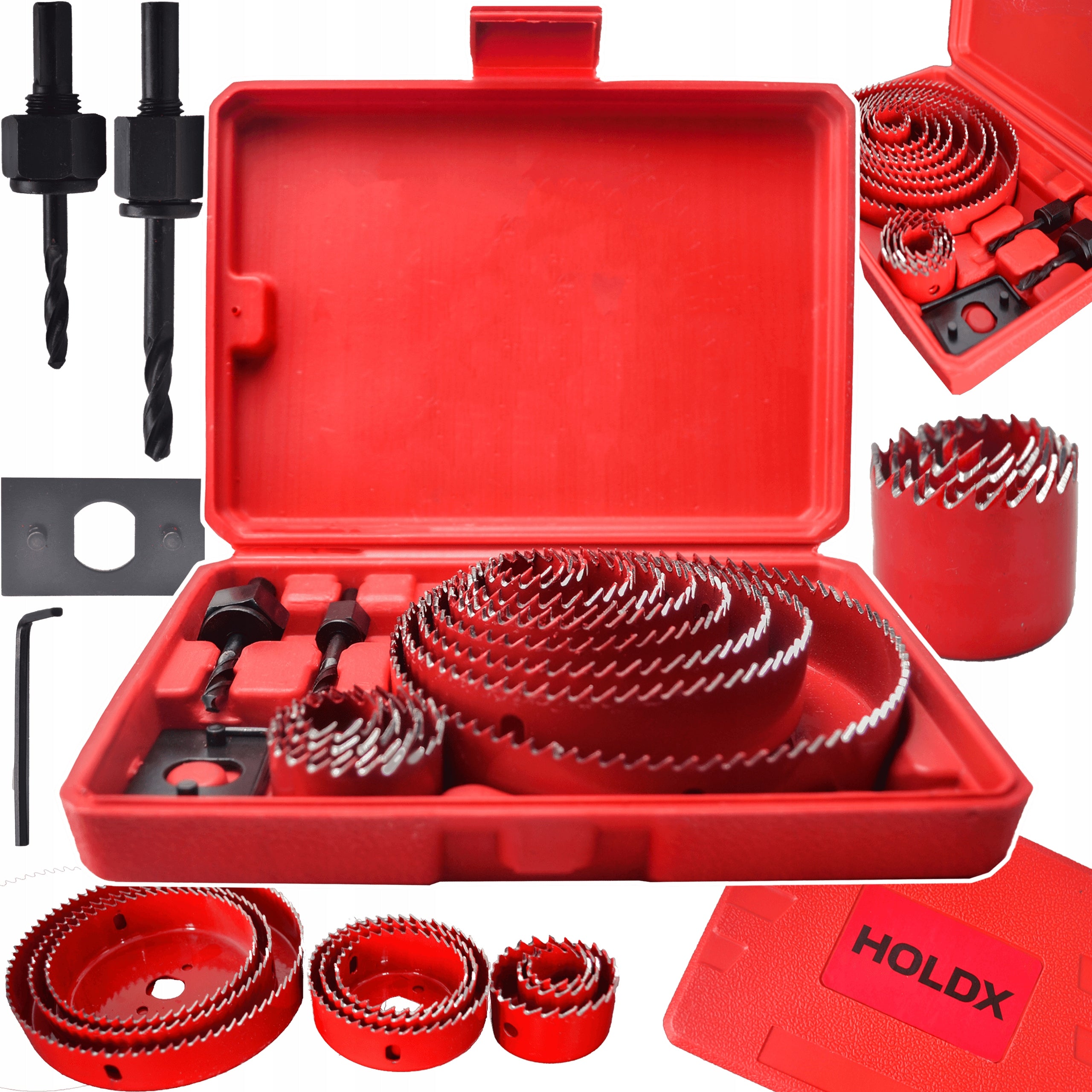 SET OF FORAMINIFERA FOR WOOD CUTTERS 19 - 127 MM 16 ELEMENTS HOLDX