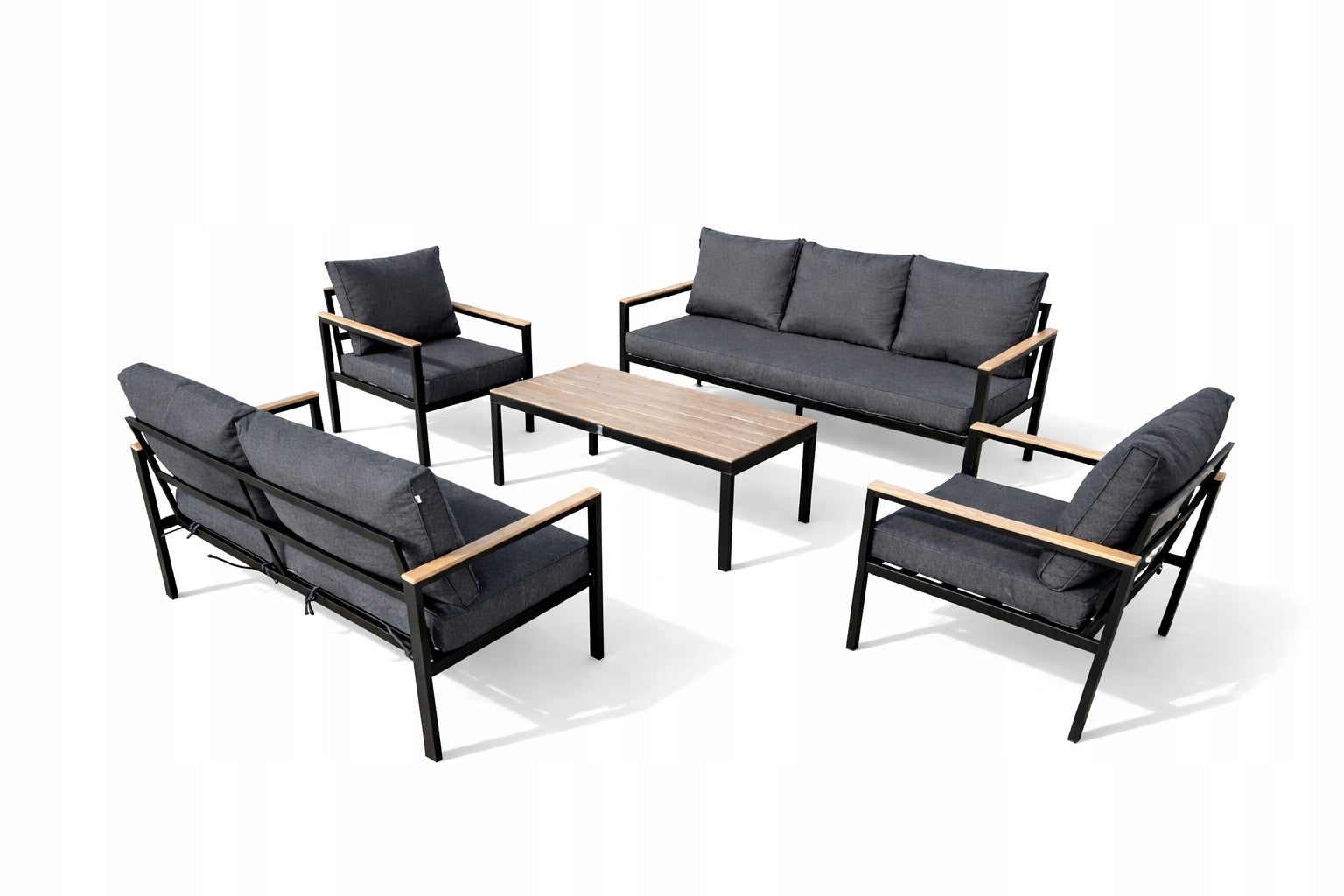 SET OF GARDEN FURNITURE 2x SOFA + 2x ARMCHAIR - 7 PEOPLE - GARDENOVE