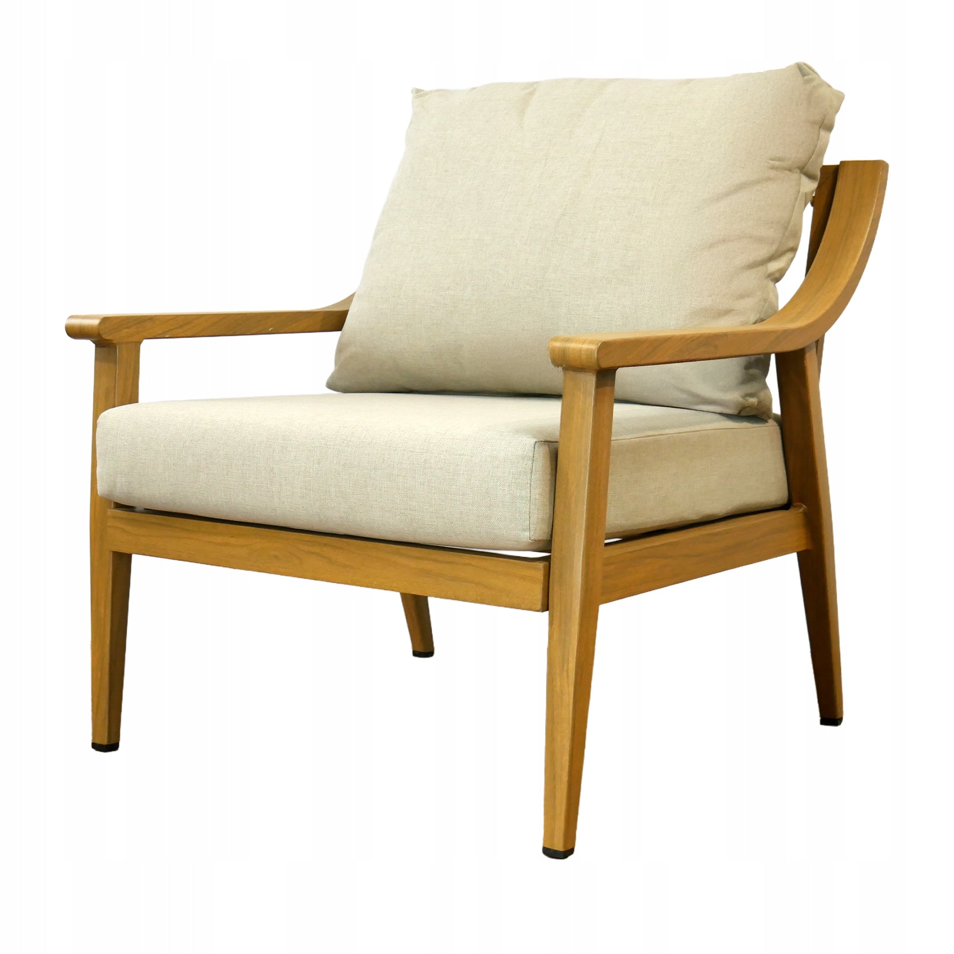 SET OF GARDEN FURNITURE ALUMINUM NICOSE SOFA ARMCHAIRS TABLE CUSHIONS BEIGE Manufacturer GardenLine