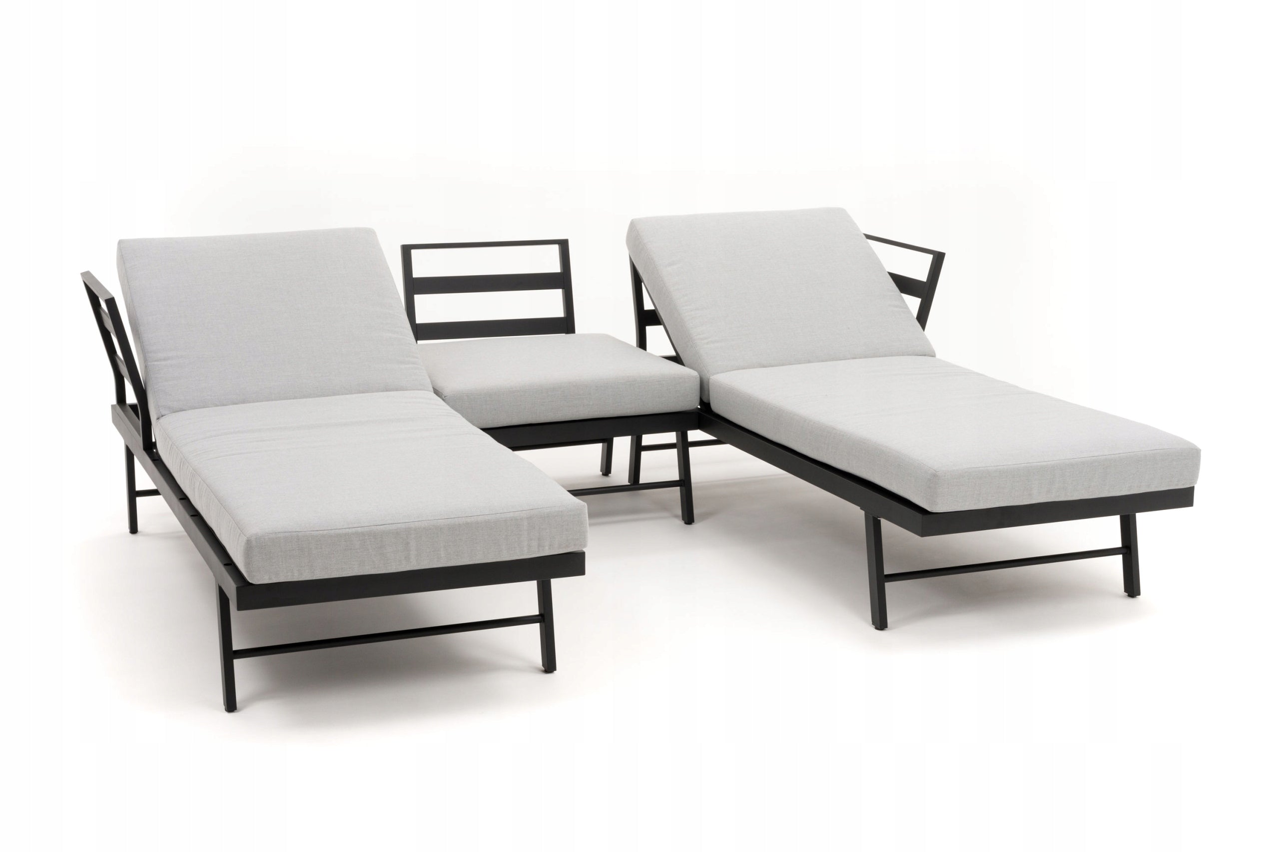 SET OF GARDEN FURNITURE MODERN ALUMINUM CORNER SOFA LOUNGER BORA Number of items in the set 3