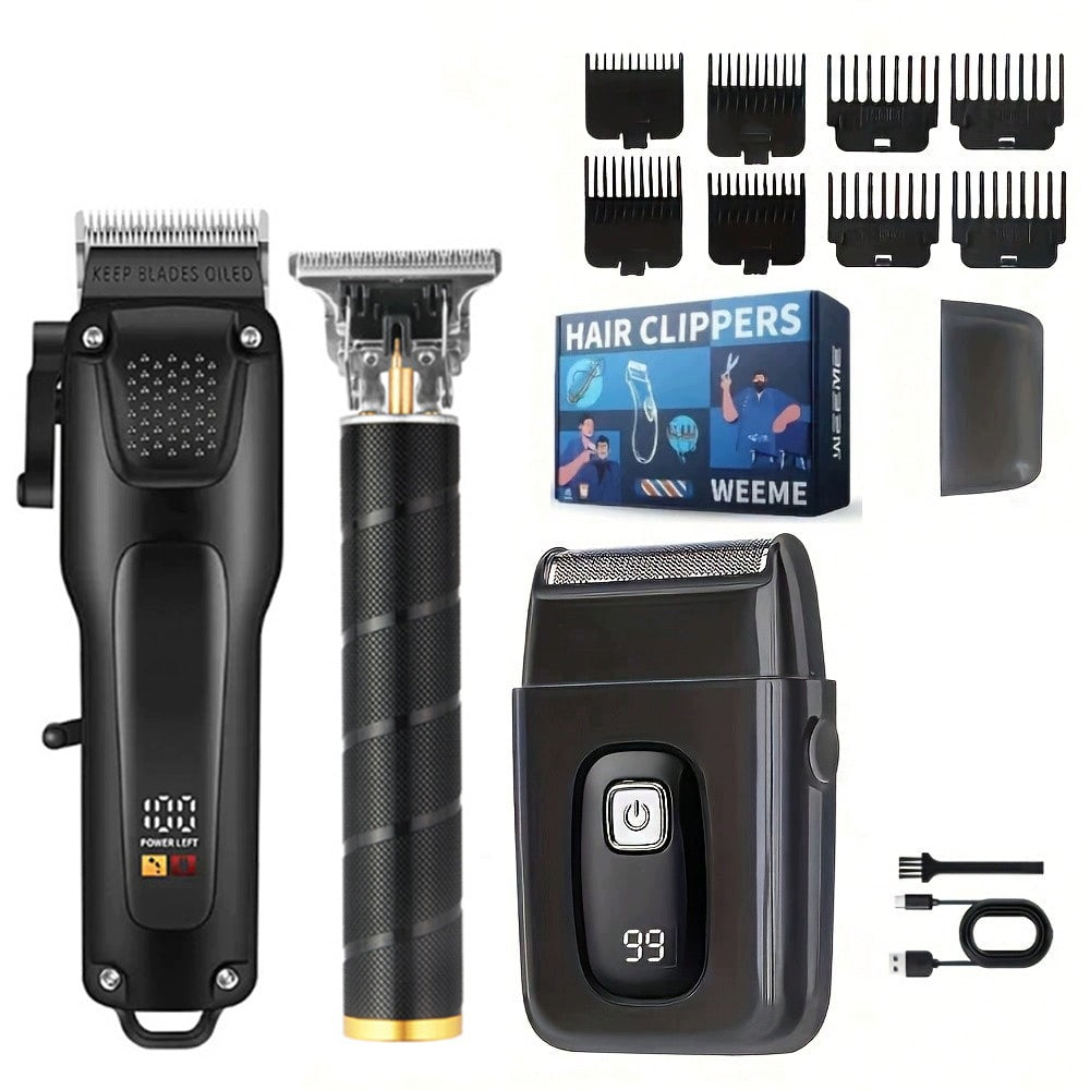 SET OF HAIR CLIPPERS: HAIRCUT, TRIMMER, SHAVER Brand no brand