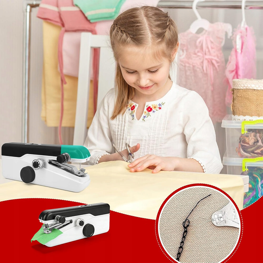 SET OF HAND-HELD PORTABELNE SEWING MACHINE FOR SEWING CONDITIONERS AND CURTAINS Manufacturer code 6HG6917edfghjdfsd