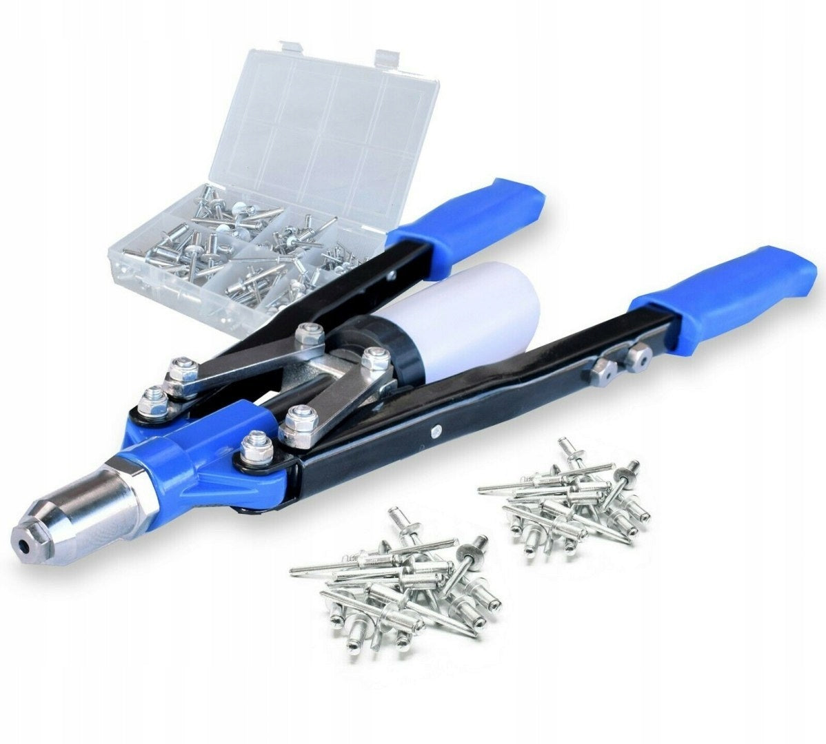 SET OF HAND RIVETER LEVER SCISSOR + RIVETS