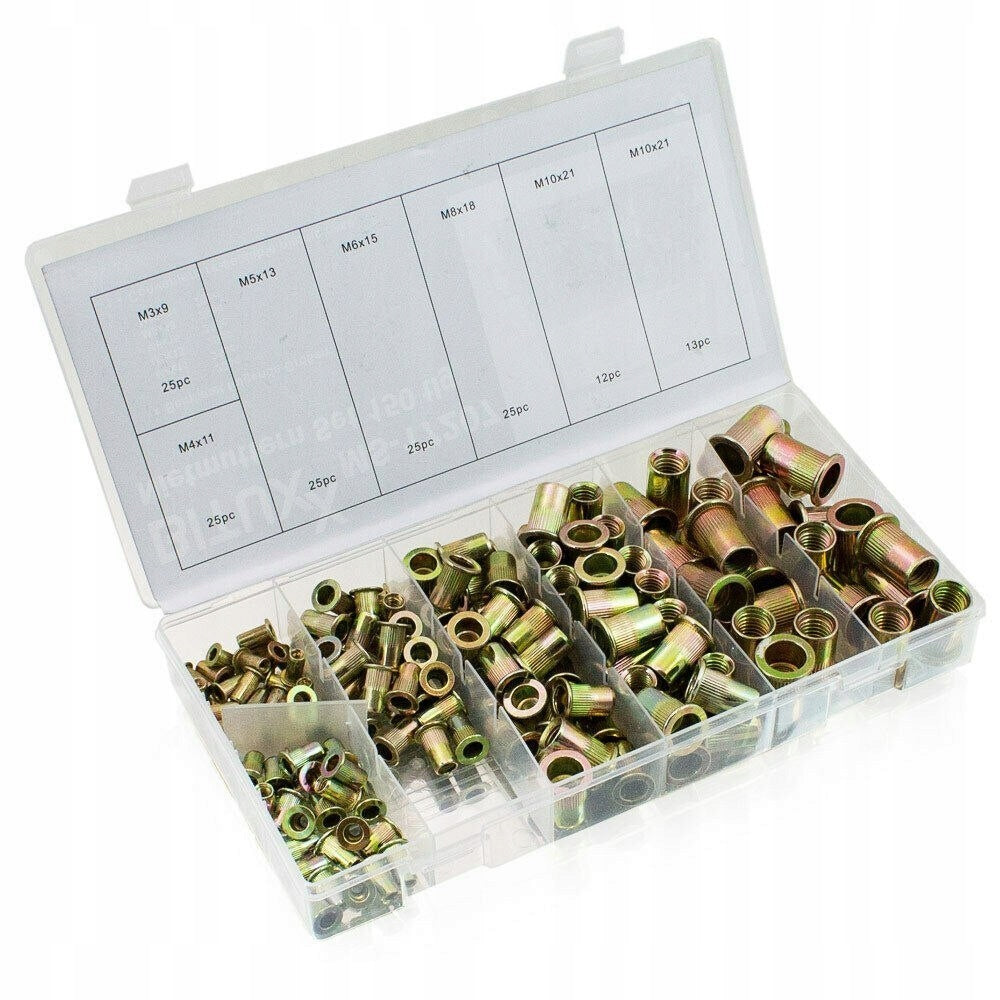 SET OF HAND RIVETER PLIERS FOR RIVET NUTS M5-M12 + RIVET NUTS 150s Packaging status original