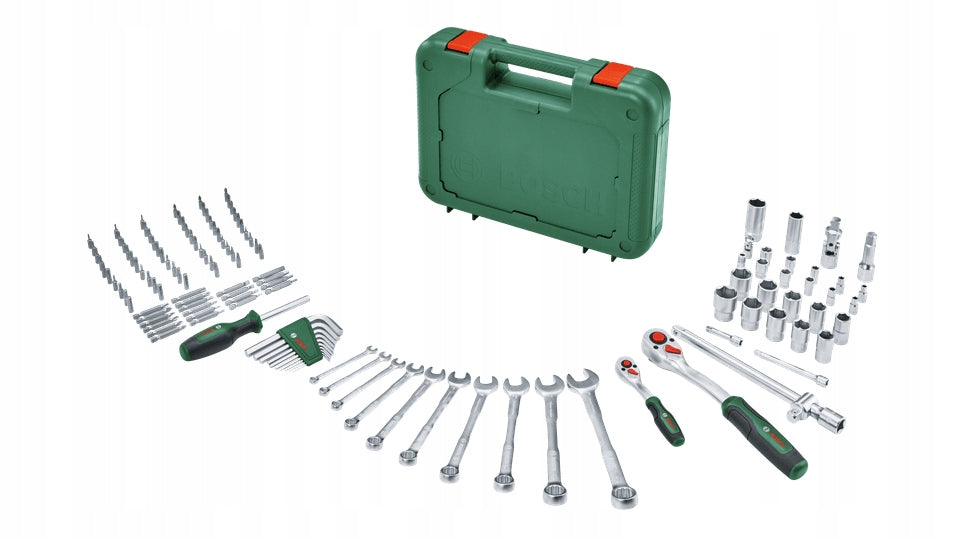 SET OF HAND TOOLS 132 PART RATCHET CAP BOSCH 1600A02Z9B Manufacturer code 1600A02Z9B