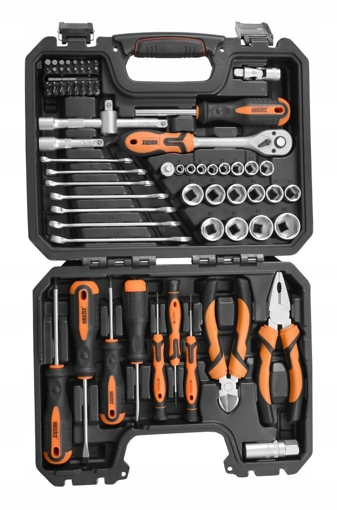 SET OF HAND TOOLS FOR WORKSHOP HECHT 2076 76 PCS + SUITCASE