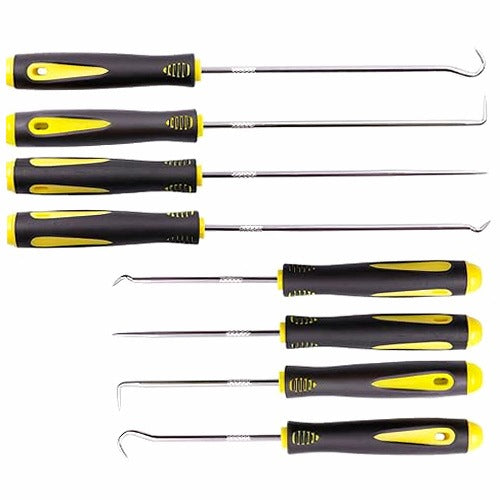 SET OF HOOKS AND PRECISION LOCKPICKS 8 PCS FOR REMOVING GASKETS