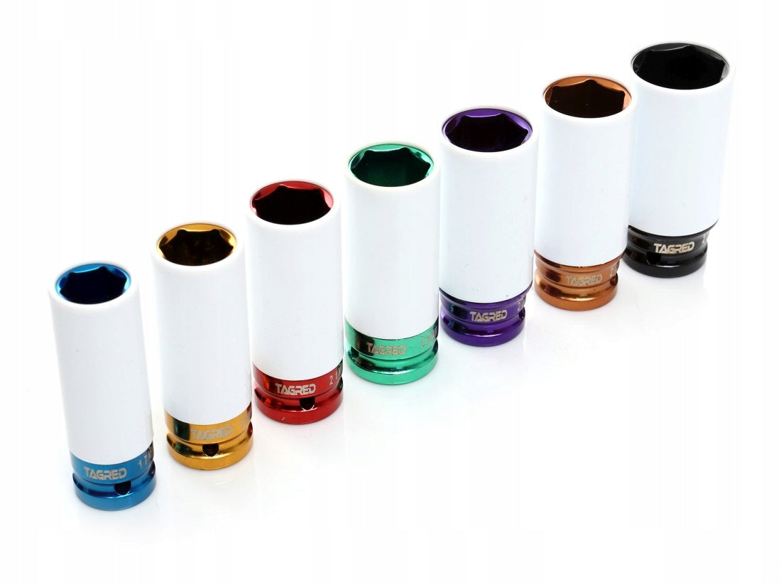 SET OF IMPACT CAP CAPS FOR RIMS - ALUMINIUM Type 6-point