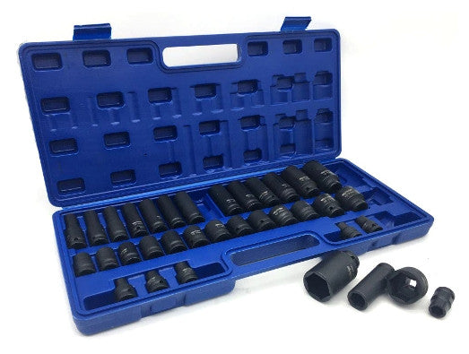 SET OF IMPACT SOCKETS TOOLS KEYS 1/2 8-32MM 6 ANGLE CR-MO Manufacturer code HPS123501