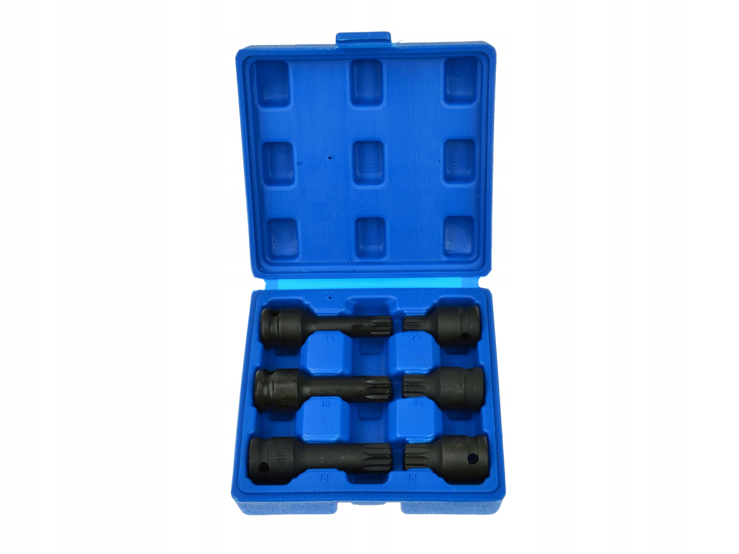 SET OF IMPACT SPLINE BIT 1/2 M14 - M18 VAG HUBS