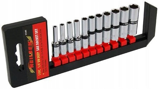 SET OF INCH SOCKETS 1/4 LONG SOCKETS LONG INCH WRENCHES 5/32-1/2