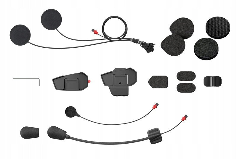 SET OF INTERCOM ACCESSORIES SENA SPIDER ST1 MICROPHONES SPEAKERS