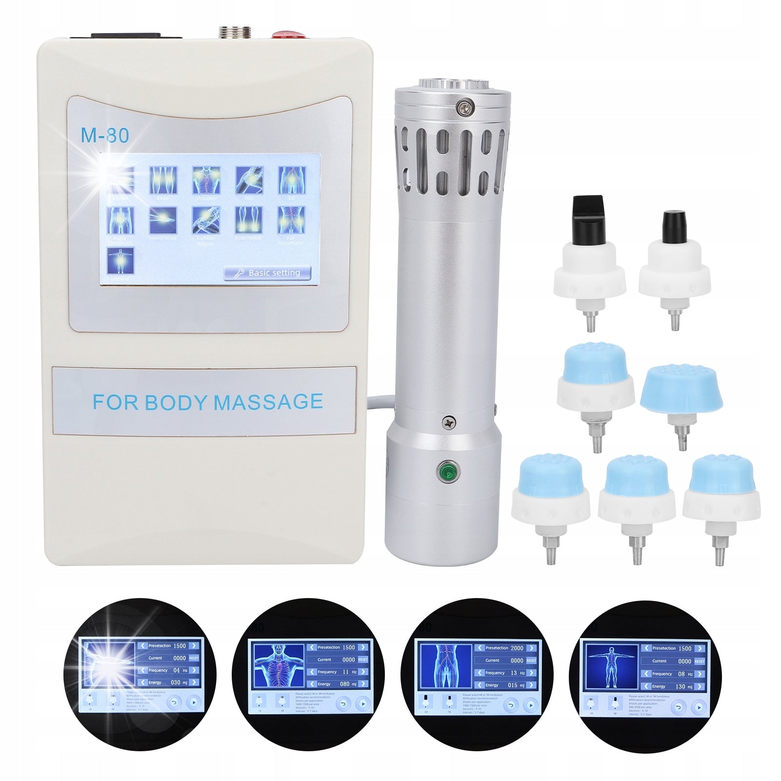SET OF INTRAPERITONEAL FOCUSED SHOCK WAVE THERAPY MACHINE