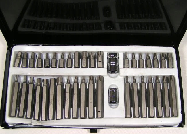 SET OF KEY BITS IMBUS SPLINE TORX 40 el BITS Number of items in the set 40