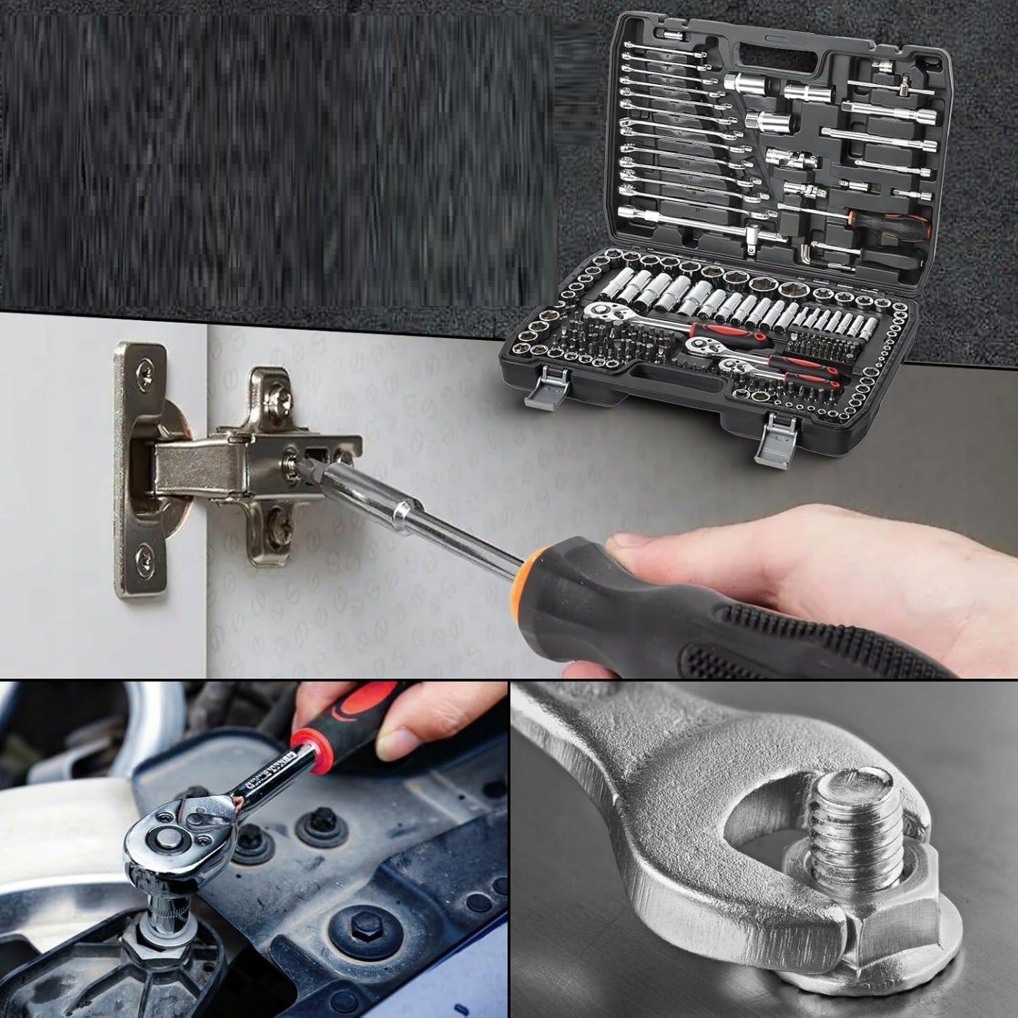 SET OF KEYS 216 ELEMENTS Cr-V SOCKET BITS RATCHET KEYS IN SUITCASE Number of items in the set 216