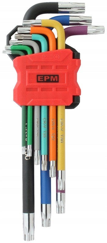 SET OF KEYS TORX RED LINE 9 PCS. EPM