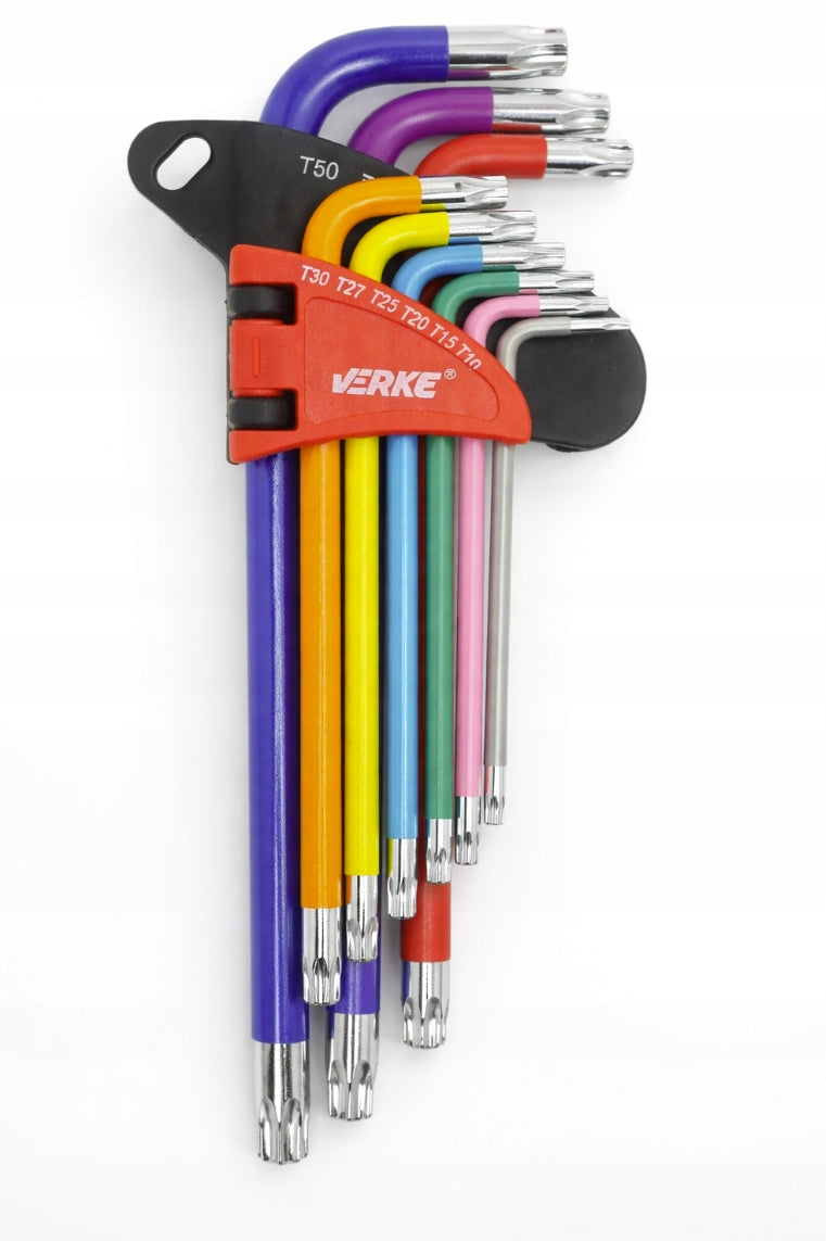 SET OF KEYS TORX T10-50 KEYS TORXY TORKSY 9e Brand Verke