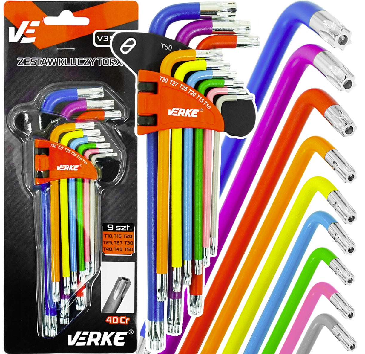 SET OF KEYS TORX T10-50 KEYS TORXY TORKSY 9e
