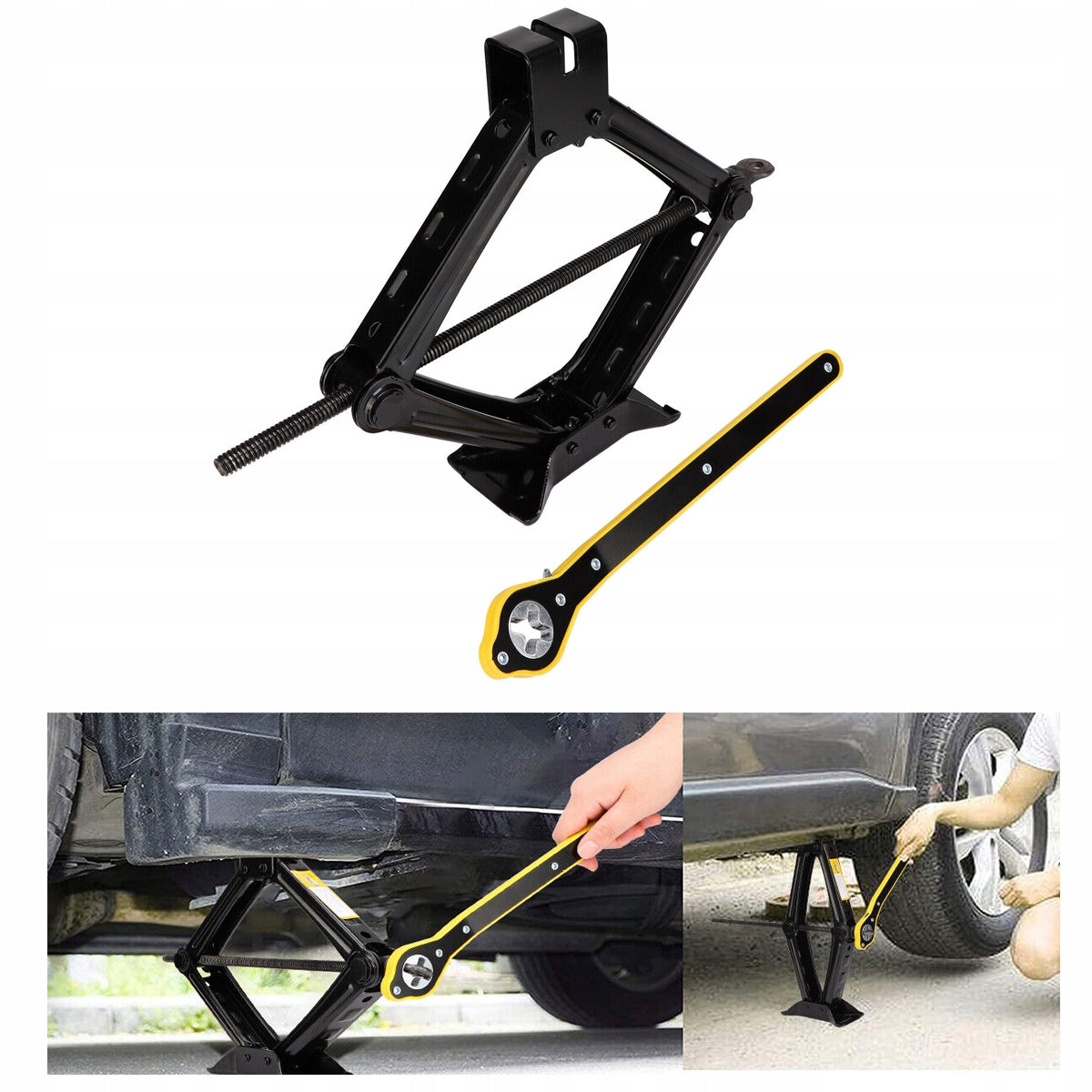 SET OF LEVERS CAR LIFT scissor 2T / 2000KG hand crank Manufacturer code fdx5gb6f54hg68f