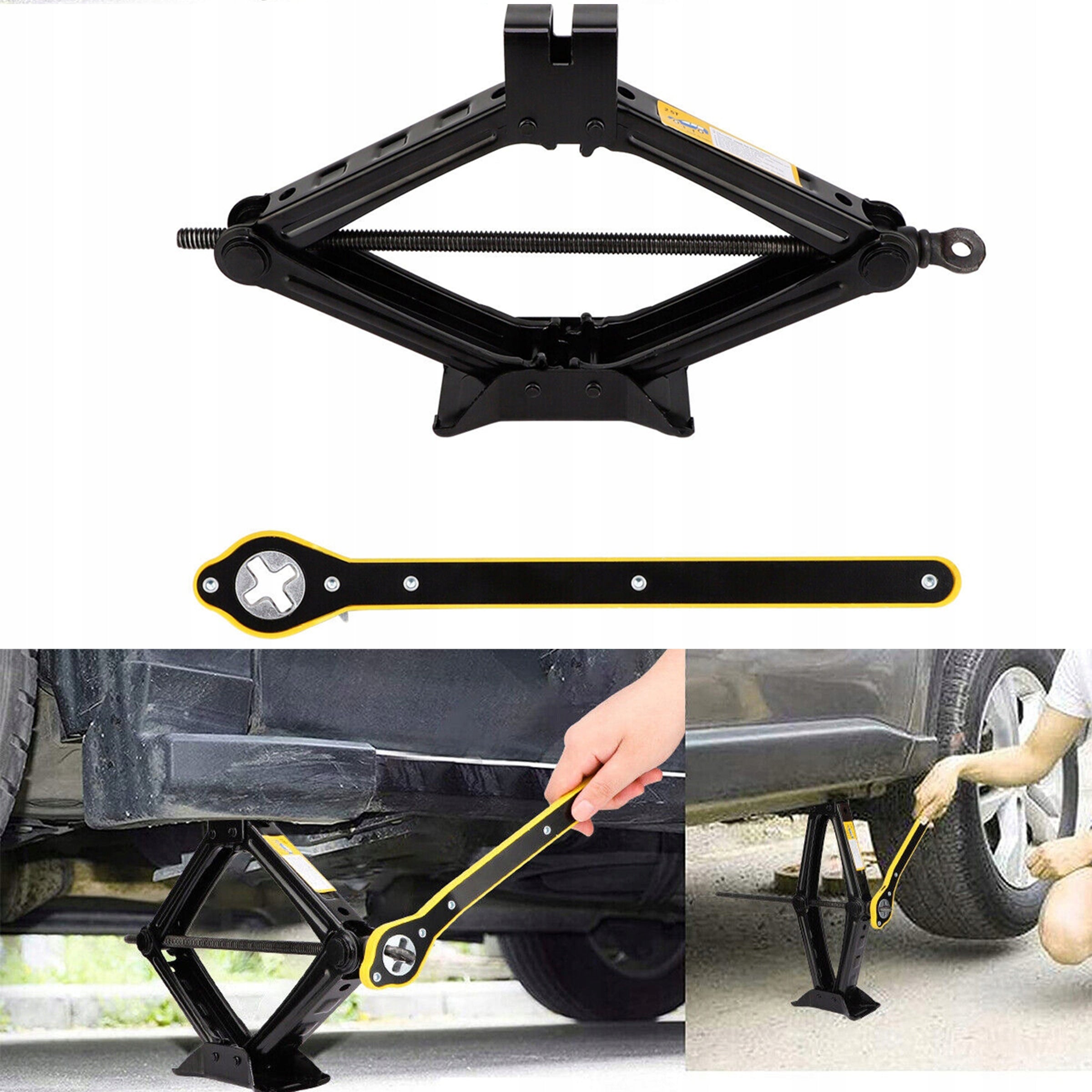 SET OF LEVERS CAR LIFT scissor 2T / 2000KG hand crank