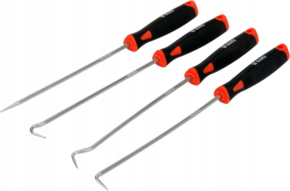 SET OF LONG HOOK HOOKS WITH HANDLE 4 el. Manufacturer code YT-08429