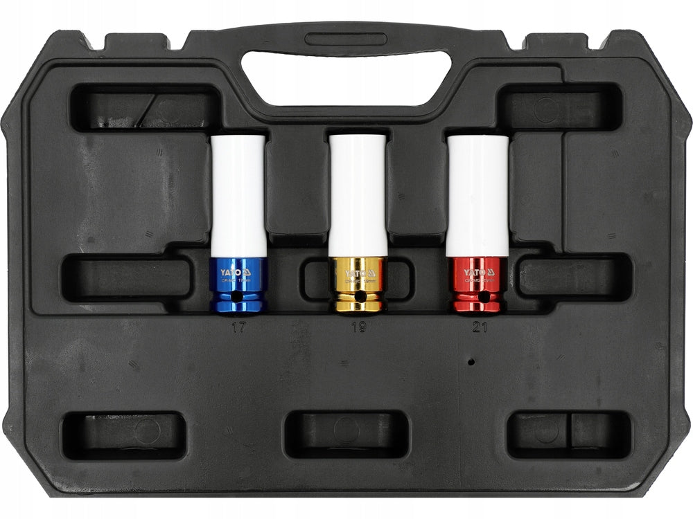 SET OF LONG IMPACT SOCKETS 1/2'' 18 PCS YT-10566 YATO Manufacturer code YT-10566