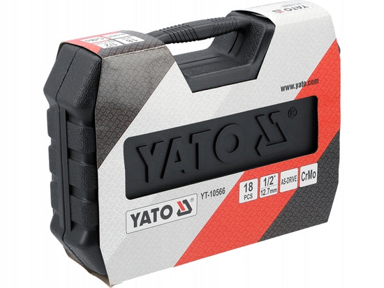 SET OF LONG IMPACT SOCKETS 1/2'' 18 PCS YT-10566 YATO Product weight with unit packaging 5 kg
