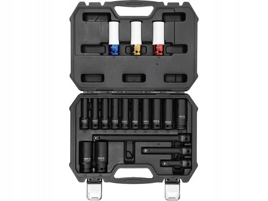 SET OF LONG IMPACT SOCKETS 1/2'' 18 PCS YT-10566 YATO