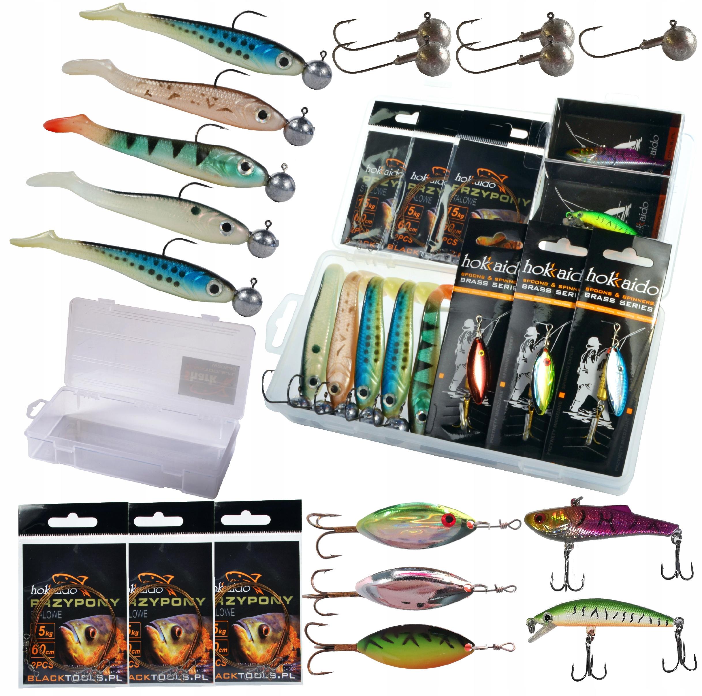 SET OF LURES FOR PIKE RUBBER SHEET STEEL 22E HOKKAIDO