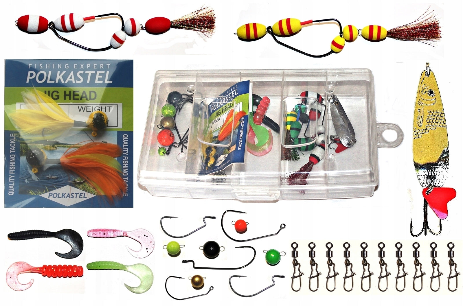 SET OF LURES IN A BOX - PIKE ZANDER PERCH.