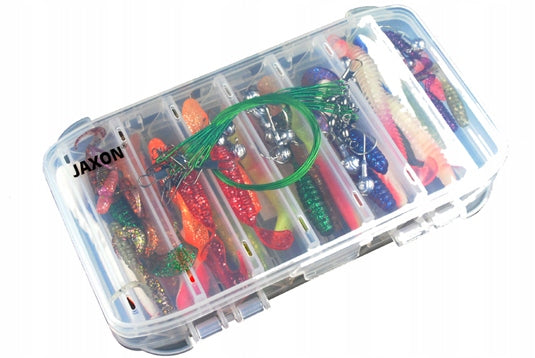 SET OF LURES RANGE + BOX JAXON 54 elements ! Weight 0.9 g
