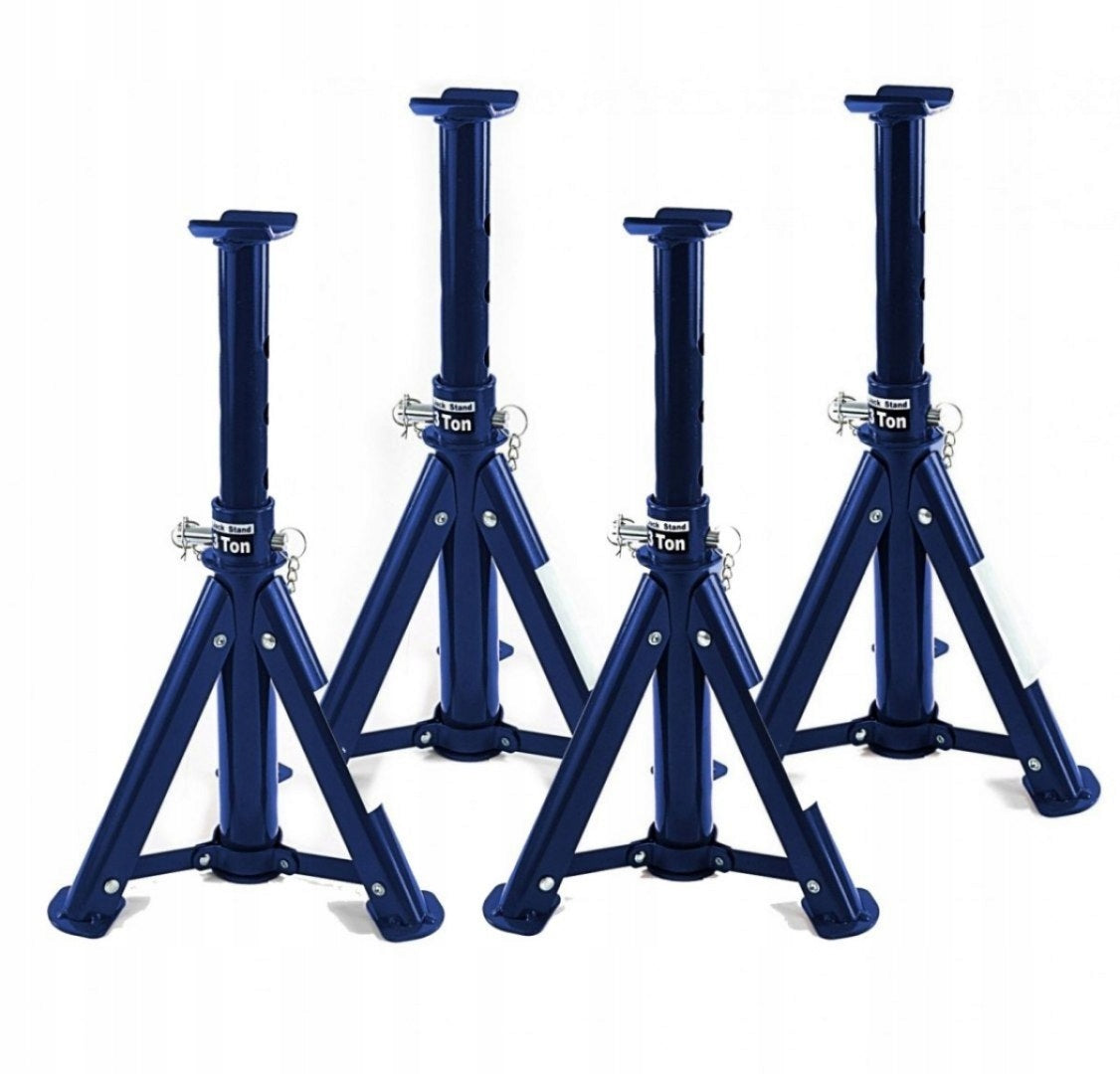 SET OF MARE 4PCS SUPPORT STANDS ADJUSTABLE FOLDING STEEL