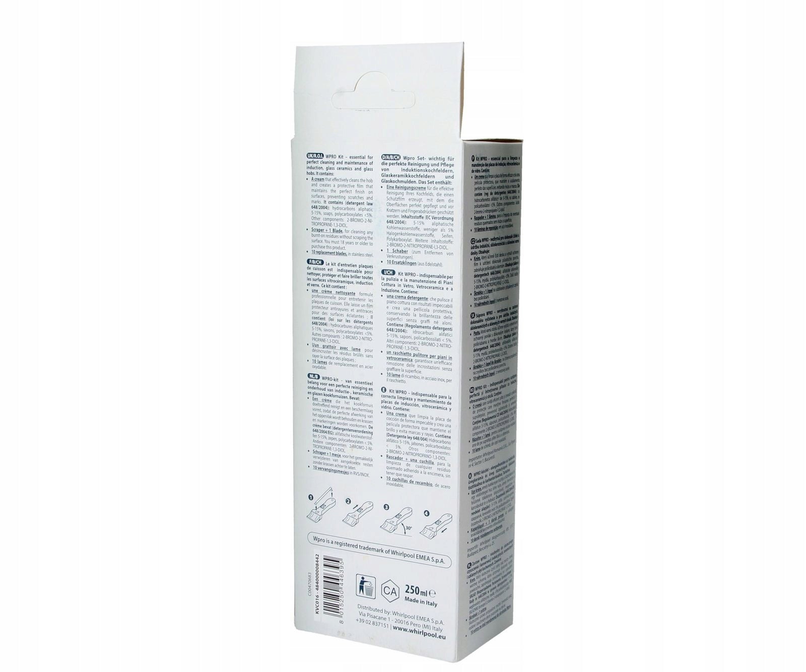 SET OF MILK FOR INDUCTION HOBS + SCRAPER Manufacturer code KL761258A