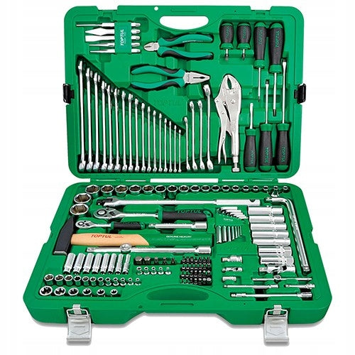 SET OF MIXED TOOLS 1/4 1/2 KEYS 150EL TOOL CASE TOPTUL EAN (GTIN) 4715288903689