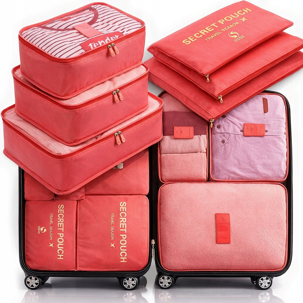 SET OF ORGANIZERS TRAVEL ORGANIZER SUITCASES CLOTHES CABINET SET OF 6 pcs.