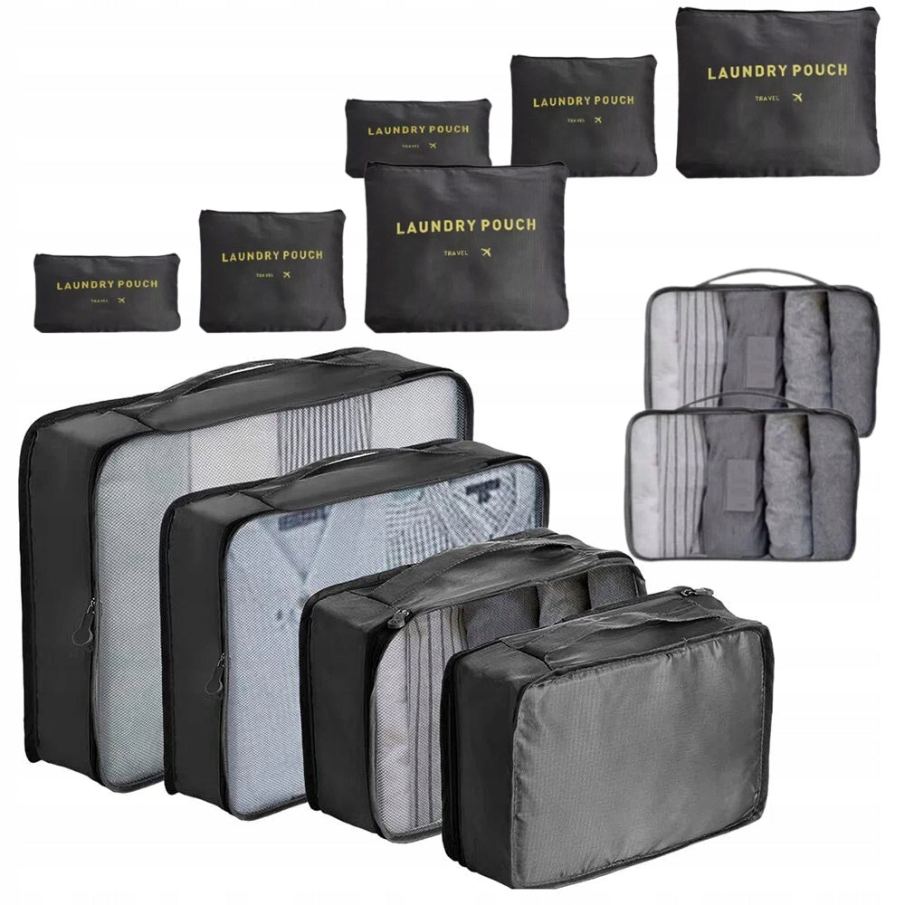 SET OF ORGANIZERS TRAVEL ORGANIZER SUITCASES WARDROBES CLOTHES SET 12pcs