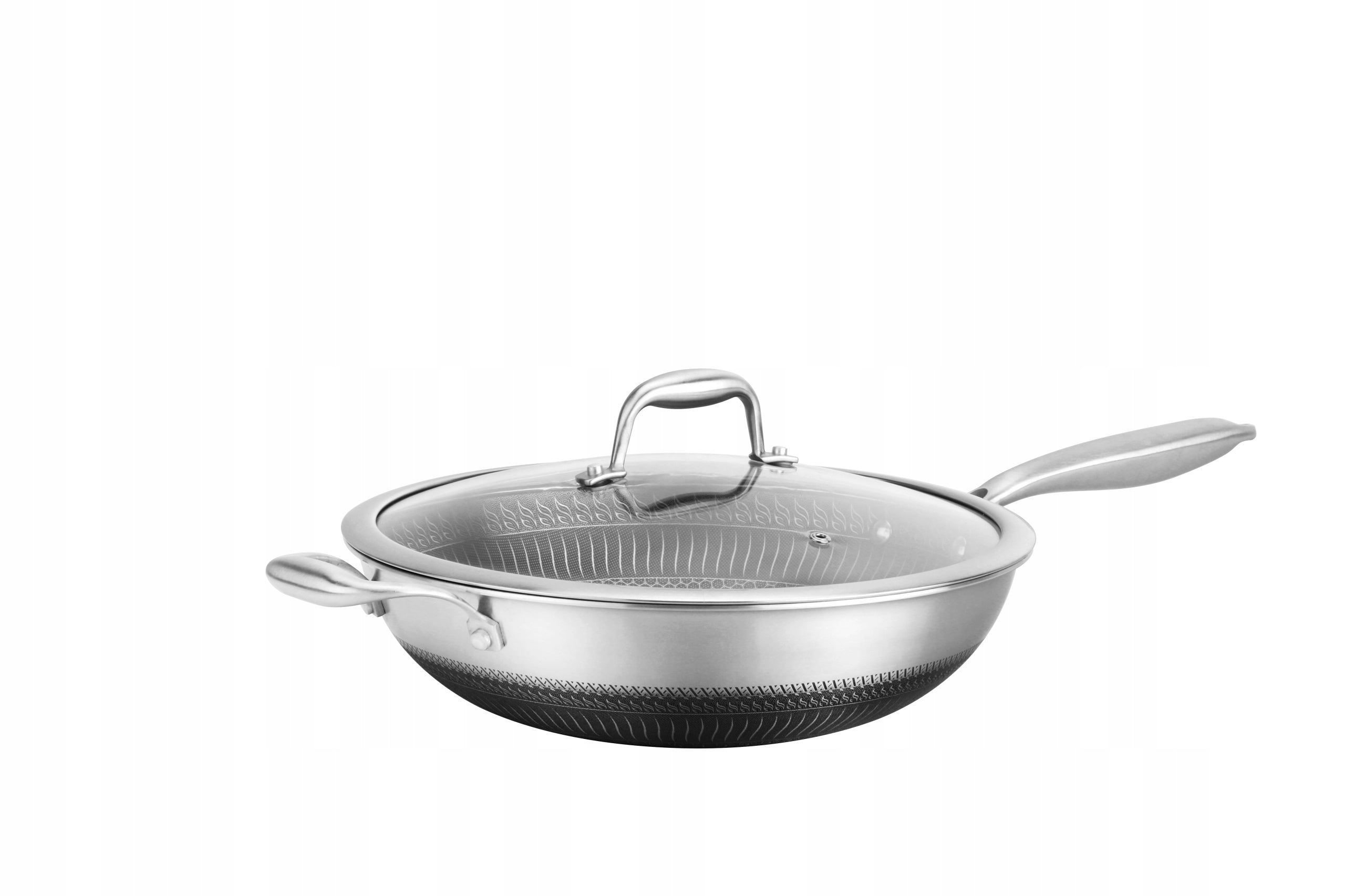 SET OF PAN POTS PAN WITH LID HOLDER 8 ELEMENTS NUTRICHEF Material stainless steel